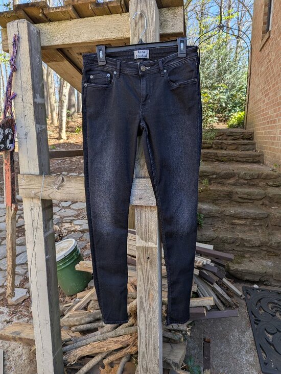 Acne Studios Denim - Acne Studios Low Raven Jeans – Black – Size 30/32